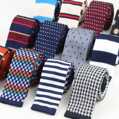 Knitted Striped Men's Ties