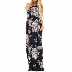 Romantic Bohemian Summer Long Floral Women's Dress