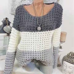 Patchwork Knitwear Sweater