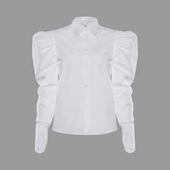White Puff Sleeve Blouse