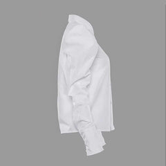 White Puff Sleeve Blouse