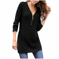 V-Neck Winter Knit Pullover