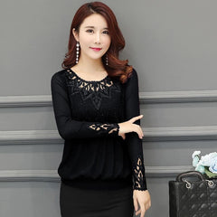 Women's Sequined Embroidered Blouse
