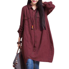 Women's Oversized Long Shirt