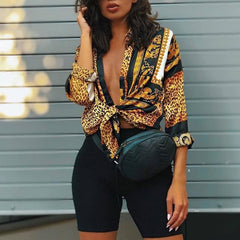 Women's Leopard Print Blouse