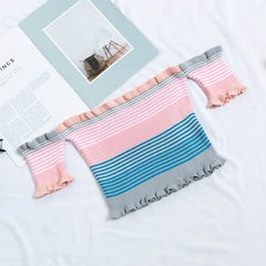 Women's Rainbow Striped Crop Top