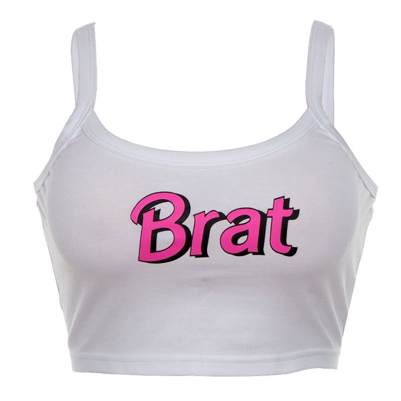 Women's Brat Printed Crop Top