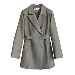 Women's Loose Fit Green Blazer