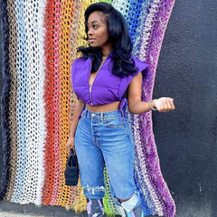 Hooded Sleeveless Vest Jacket