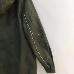 Women's Letter Embroidery Hooded Jacket