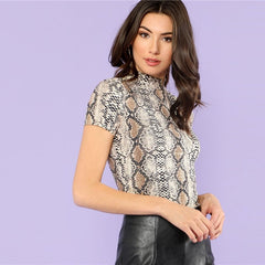 Women's Snake Printed Top