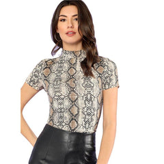 Women's Snake Printed Top