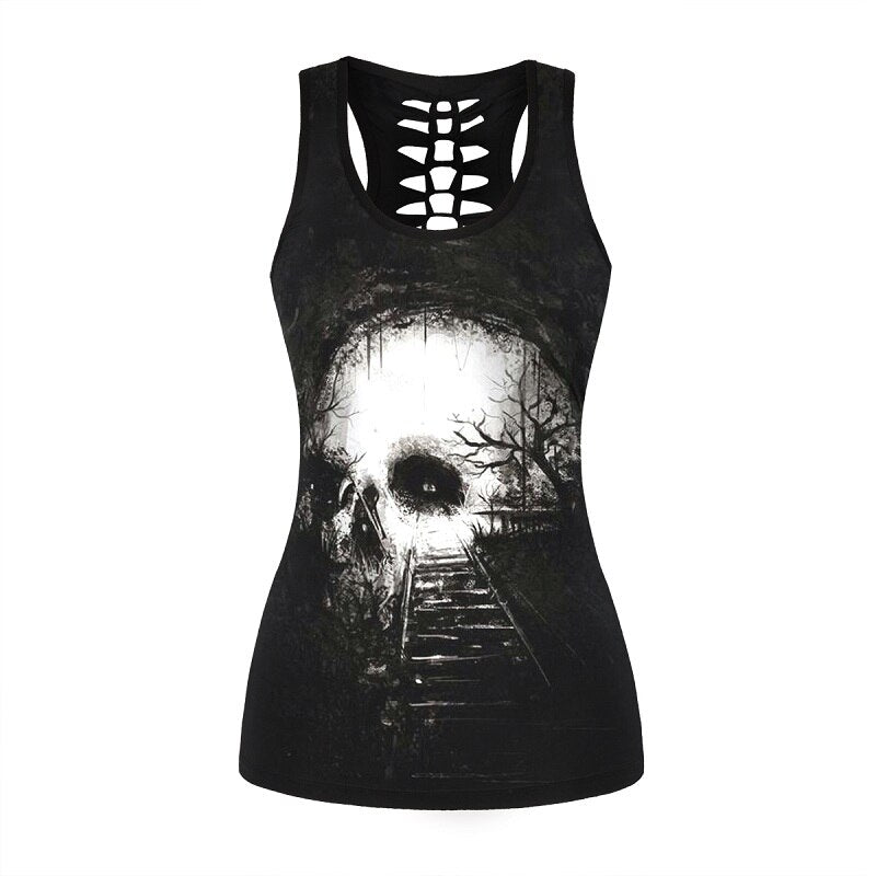 Rock Style Skull Women's Tank Top