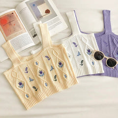 Women's Floral Embroidery Top