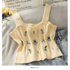 Women's Floral Embroidery Top