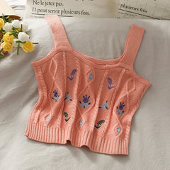 Women's Floral Embroidery Top