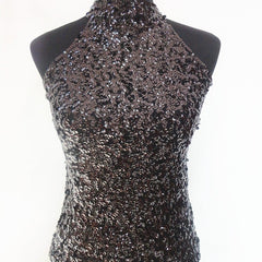 Luxury Sleeveless Sequined Women's Top