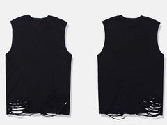 Men's Destroyed Oversized Tank Top