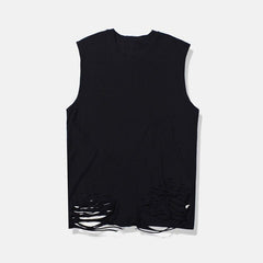 Men's Destroyed Oversized Tank Top