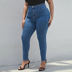 7XL Elastic Denim Pants