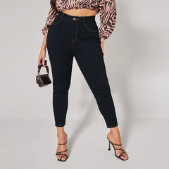 7XL Elastic Denim Pants