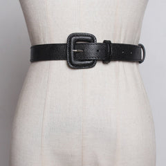 PU Leather Square Buckle Belt