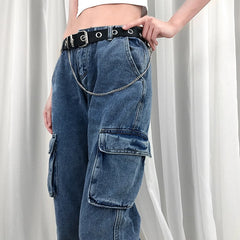 Women's Rivet Eco-Leather Belt