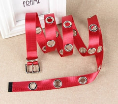 Trendy Women's Rivet Canvas Belt