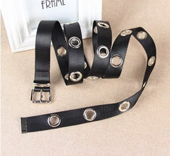 Trendy Women's Rivet Canvas Belt