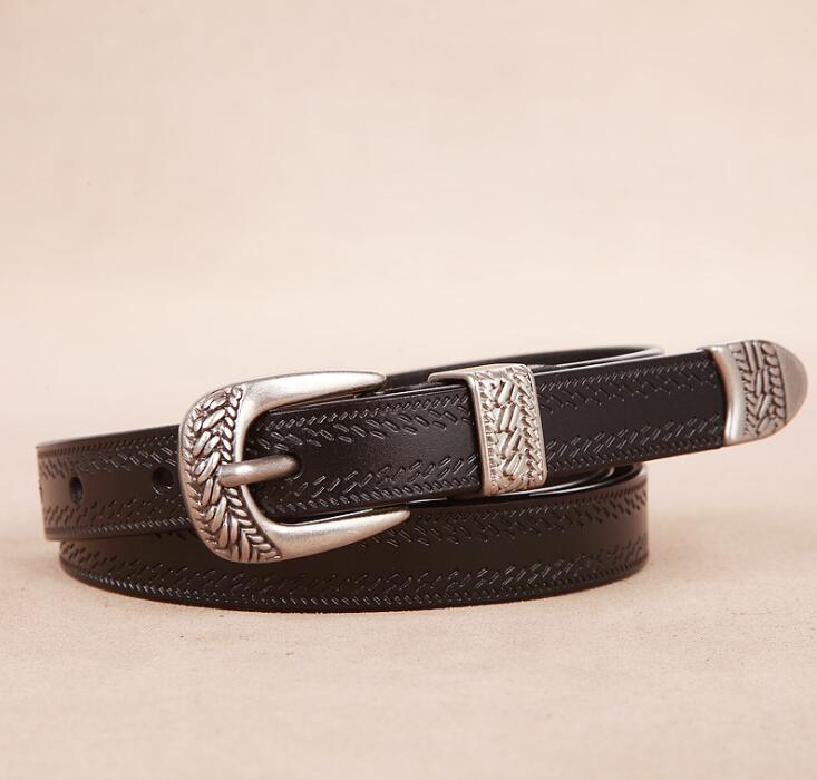 Women's Boho Cowhide Leather Belt