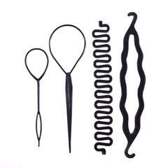 Set of 4 Hair Braiding Tools