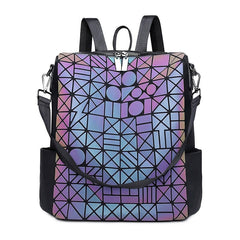 Women's Mosaic Design Luminous Travel Backpack