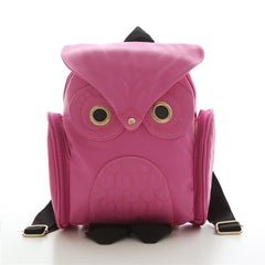 Fashion Owl Printed Women's PU Leather Backpack
