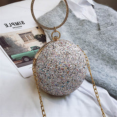 Crystal Diamonds Round Bag