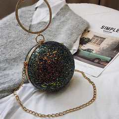 Crystal Diamonds Round Bag