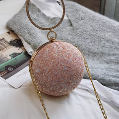 Crystal Diamonds Round Bag