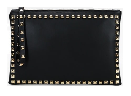 Women's Rivet Envelope Clutch
