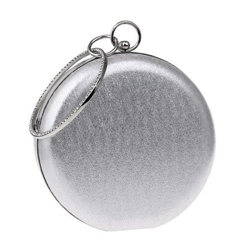Women's Metallic Round Evening Bag