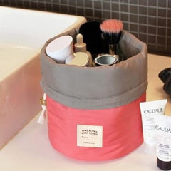 Women's Barrel Cosmetic Bag