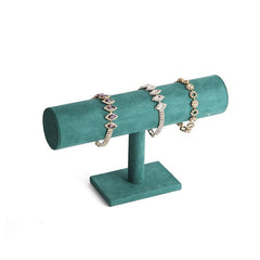 Dark Green Velvet Bracelet and Watch Display Stand