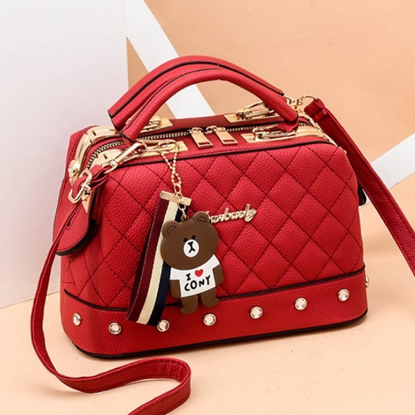 Women's Kawaii Design Quilted Handbag