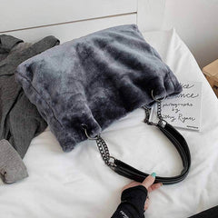 Women's Eco Fur Tote Bag