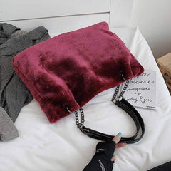 Women's Eco Fur Tote Bag
