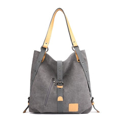 Fashion Solid Women's Canvas Shoulder Bag