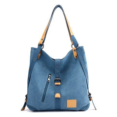 Fashion Solid Women's Canvas Shoulder Bag