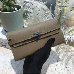 Elegant Bright Color Cowhide Women's Wallet