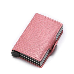 Unisex Classic Style Double-Layered Card Holder