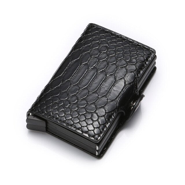 Unisex Classic Style Double-Layered Card Holder