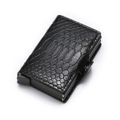 Unisex Classic Style Double-Layered Card Holder