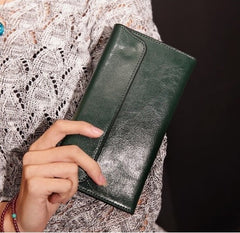 Elegant Women's Slim Leather Wallet
